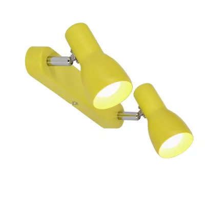 Bodové nástěnné / stropní svítidlo PICARDO - 2xE14, 40W, žluté