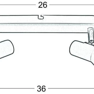 Bodové nástěnné / stropní svítidlo PICARDO - 2xE14, 40W, žluté