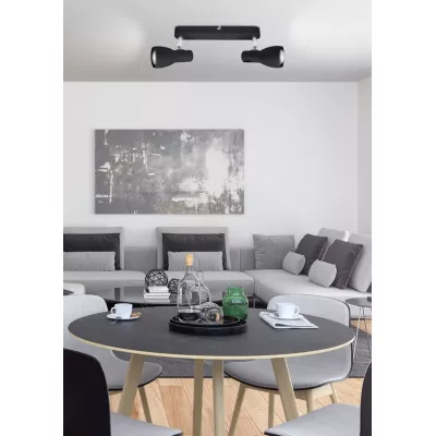 Bodové nástěnné / stropní svítidlo PICARDO - 2xE14, 40W, černé