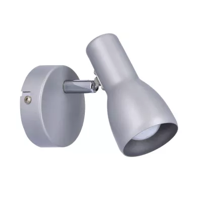 Bodové nástěnné svítidlo PICARDO - 1xE14, 40W, šedostříbrné