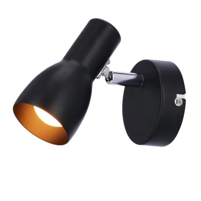 Bodové nástěnné svítidlo PICARDO - 1xE14, 40W, černé