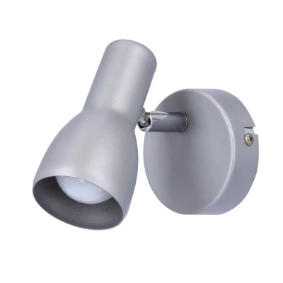 Bodové nástěnné svítidlo PICARDO - 1xE14, 40W, šedostříbrné