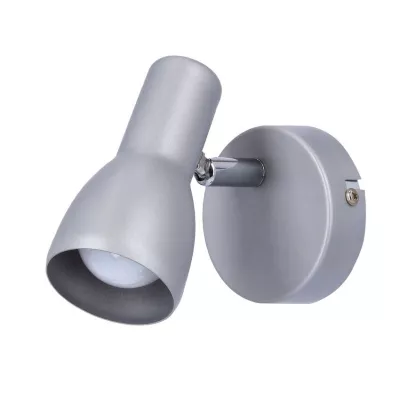 Bodové nástěnné svítidlo PICARDO - 1xE14, 40W, šedostříbrné