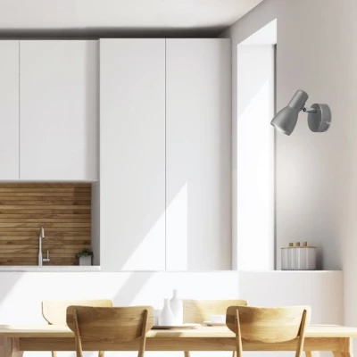 Bodové nástěnné svítidlo PICARDO - 1xE14, 40W, šedostříbrné