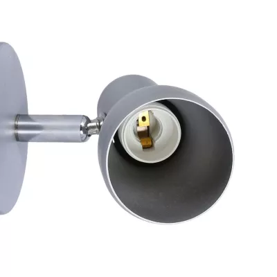 Bodové nástěnné svítidlo PICARDO - 1xE14, 40W, šedostříbrné