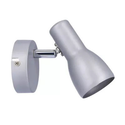 Bodové nástěnné svítidlo PICARDO - 1xE14, 40W, šedostříbrné