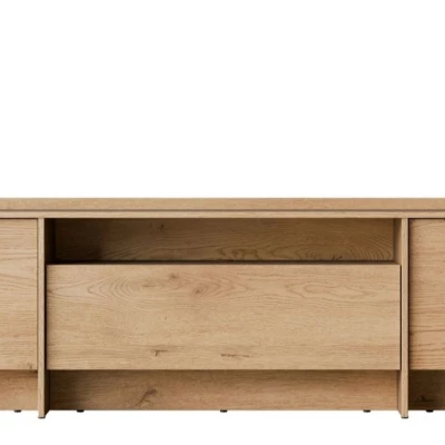 Široký televizní stolek DESMONES - dub cremona