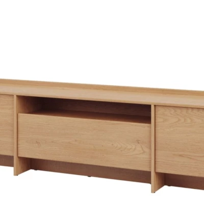 Široký televizní stolek DESMONES - dub cremona