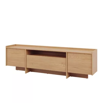 Široký televizní stolek DESMONES - dub cremona