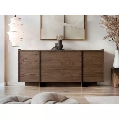 Široká komoda s dvířky DESMONES - baltic storm