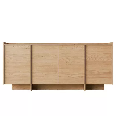 Široká komoda s dvířky DESMONES - dub cremona