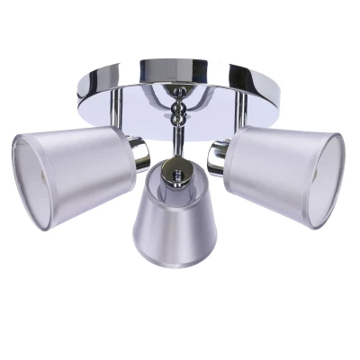 Moderní bodové stropní světlo PIN - 3xE14, 40W, chromované
