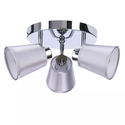 Moderní bodové stropní světlo PIN - 3xE14, 40W, chromované