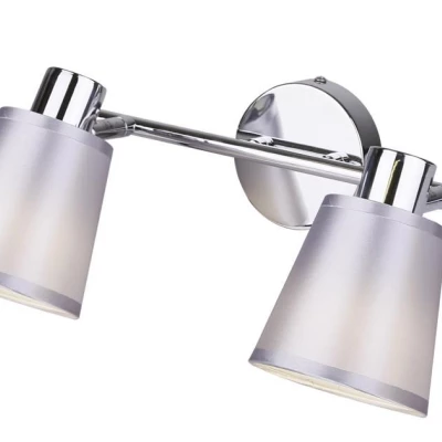 Moderní bodové nástěnné / stropní světlo PIN - 2xE14, 40W, chromované