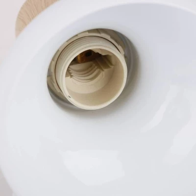 Skandinávské bodové nástěnné svítidlo PUERTO - 1xE14, 40W, hnědé / bílé