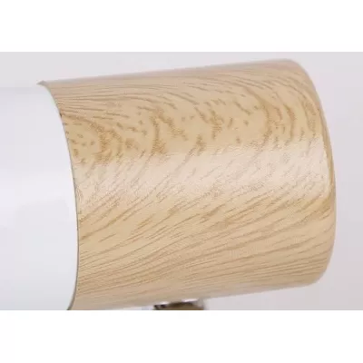 Skandinávské bodové nástěnné svítidlo PUERTO - 1xE14, 40W, hnědé / bílé