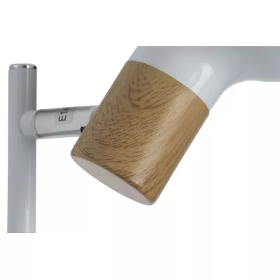 Skandinávské bodové nástěnné / stropní svítidlo PUERTO - 2xE14, 40W, hnědé / bílé