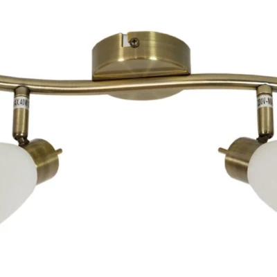 Stropní / nástěnné bodové svítidlo REGENT - 2xG9, 40W, patina / bílé