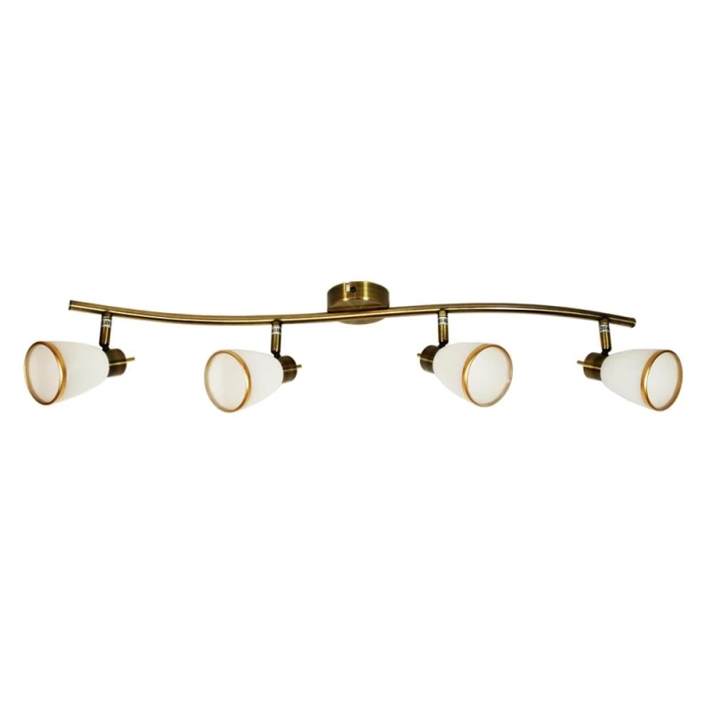 Stropní bodové svítidlo REGENT - 4xG9, 40W, patina / bílé