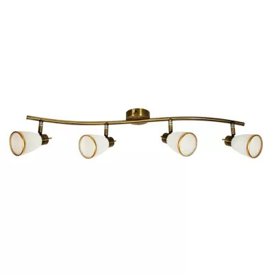 Stropní bodové svítidlo REGENT - 4xG9, 40W, patina / bílé