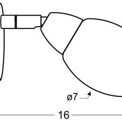 Nástěnné LED bodové světlo RICO - 1x6W, 3000K (teplá bílá), chromované
