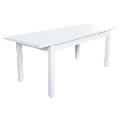 VÝPRODEJ - Jídelní set 6+1 MOVILE 22 - ořech / béžová ekokůže