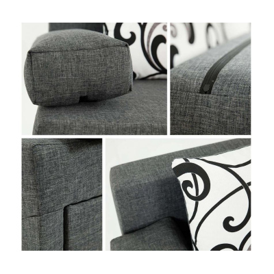 VÝPRODEJ - Rozkládací pohovka s úložným prostorem ELZA - hnědá