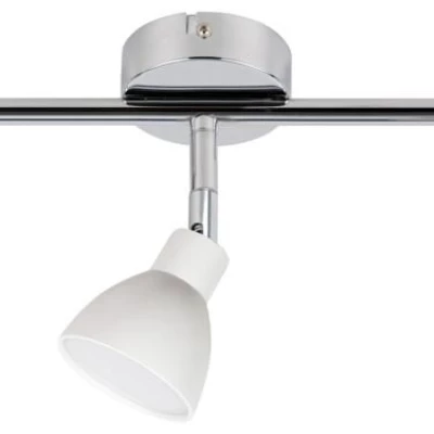 Stropní LED bodové osvětlení ROY - 3x5W, 3000K (teplá bílá), chromované / bílé
