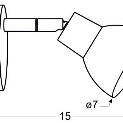 Nástěnné LED bodové osvětlení ROY - 1x5W, 3000K (teplá bílá), chromované / bílé