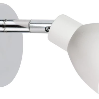 Nástěnné LED bodové osvětlení ROY - 1x5W, 3000K (teplá bílá), chromované / bílé