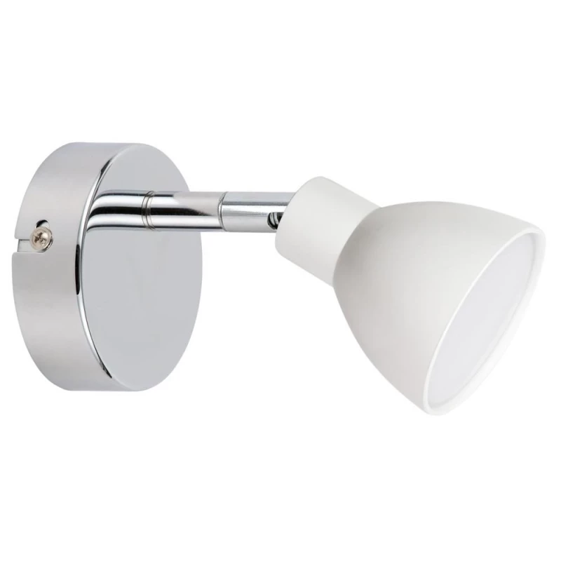 Nástěnné LED bodové osvětlení ROY - 1x5W, 3000K (teplá bílá), chromované / bílé
