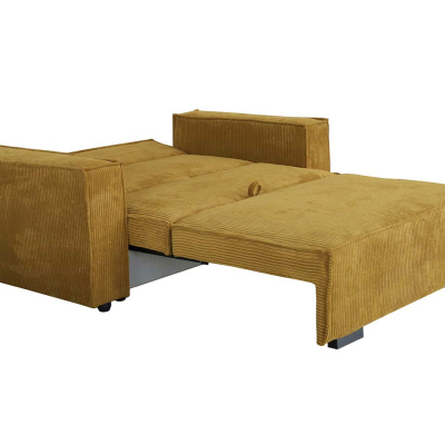 VÝPRODEJ - Rozkládací pohovka s úložným prostorem CHIAKY 1 - růžová