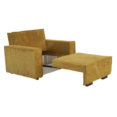 VÝPRODEJ - Rozkládací pohovka s úložným prostorem CHIAKY 1 - růžová