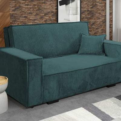 VÝPRODEJ - Rozkládací pohovka s úložným prostorem CHIAKY 2 - tyrkysová