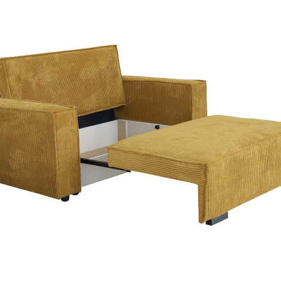 VÝPRODEJ - Rozkládací pohovka s úložným prostorem CHIAKY 2 - tyrkysová