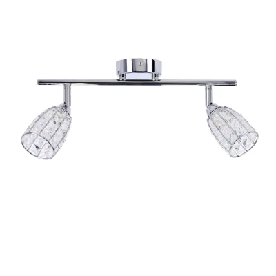 Moderní nástěnné / stropní bodové svítidlo SHIBA - 2xG9, 15W, chromované / čiré