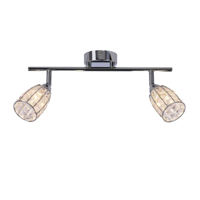 Moderní nástěnné / stropní bodové svítidlo SHIBA - 2xG9, 15W, chromované / čiré