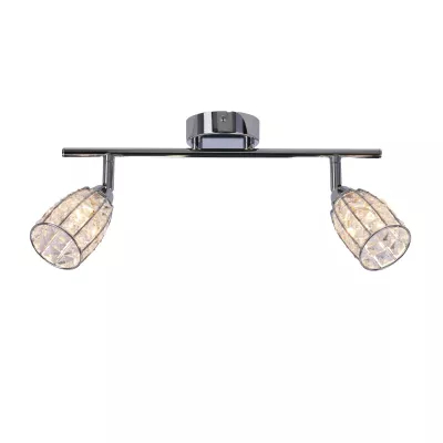 Moderní nástěnné / stropní bodové svítidlo SHIBA - 2xG9, 15W, chromované / čiré