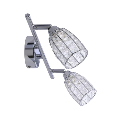 Moderní nástěnné / stropní bodové svítidlo SHIBA - 2xG9, 15W, chromované / čiré