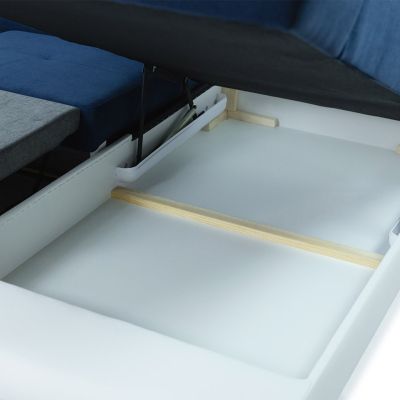 VÝPRODEJ - Rozkládací sedačka do U SAN DIEGO - žlutá, levý roh