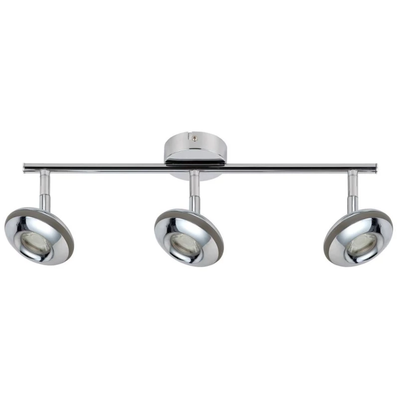 Stropní LED bodové světlo SKIPPER - 3x6W, 3000K (teplá bílá), chromované