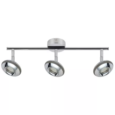 Stropní LED bodové světlo SKIPPER - 3x6W, 3000K (teplá bílá), chromované
