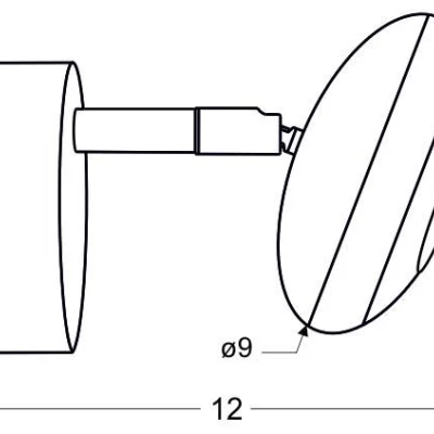 Nástěnné LED bodové světlo SKIPPER - 1x6W, 3000K (teplá bílá), chromované