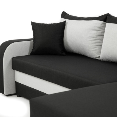 VÝPRODEJ - Sedačka na každodenní spaní s úložným prostorem KORNELIE - modrá