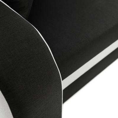 VÝPRODEJ - Sedačka na každodenní spaní s úložným prostorem KORNELIE - modrá