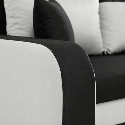 VÝPRODEJ - Sedačka na každodenní spaní s úložným prostorem KORNELIE - modrá