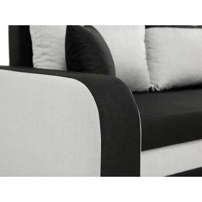 VÝPRODEJ - Sedačka na každodenní spaní s úložným prostorem KORNELIE - modrá