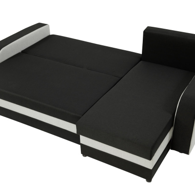 VÝPRODEJ - Sedačka na každodenní spaní s úložným prostorem KORNELIE - modrá