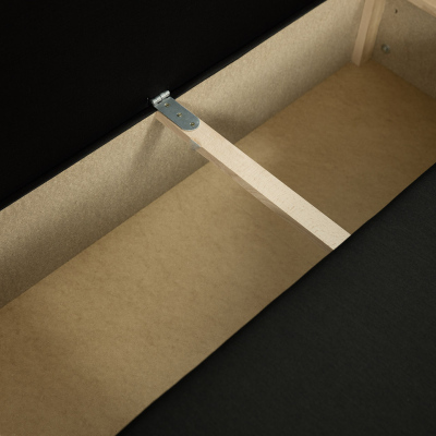 VÝPRODEJ - Sedačka na každodenní spaní s úložným prostorem KORNELIE - modrá