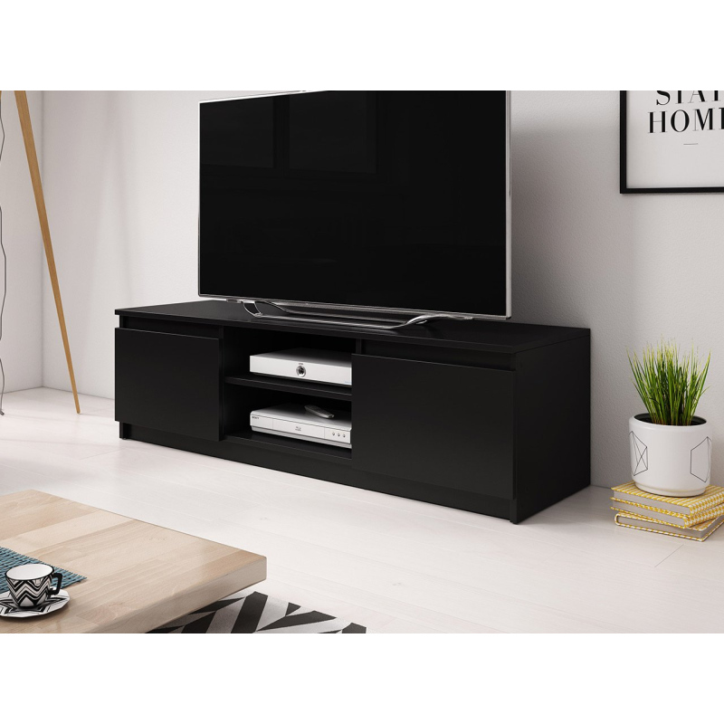 VÝPRODEJ - Televizní stolek KIKUKO - černý